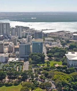Aerial view of Darwin city