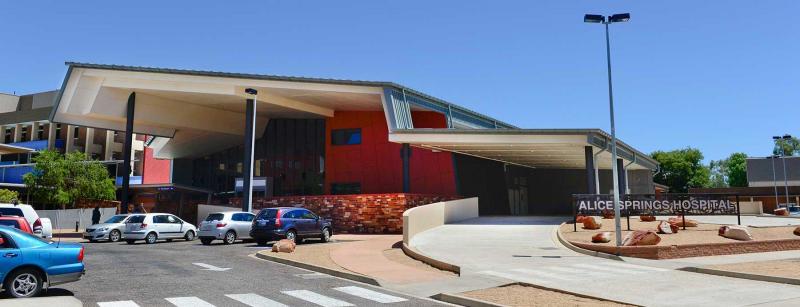Outside view of Alice Springs Hospital